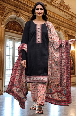 GC80 BY GAURI COLLECTION Wool Embroidered Salwar Suit Material