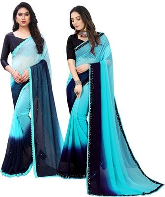 Sutranga Designers Georgette Embellished Blouse Material