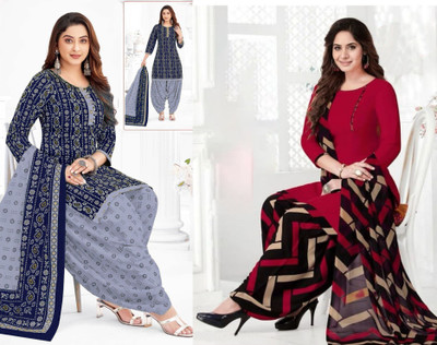 HouseOfCommon Crepe Self Design Salwar Suit Material