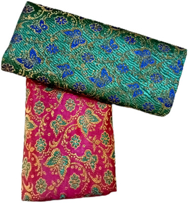 Cotton colors Cotton Blend Self Design Blouse Material