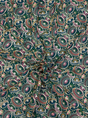 LAWANYA FAB Georgette Embroidered Blouse Material