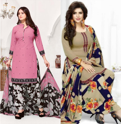laxmi creation Crepe Printed Salwar Suit Material