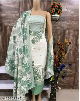 krishna boutique Pure Cotton Printed Salwar Suit Material