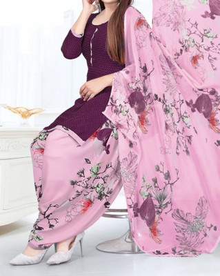 Eddika Crepe Printed Salwar Suit Material