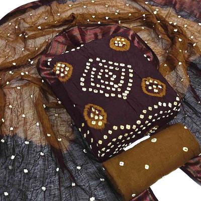 SAMJU Cotton Blend Printed Salwar Suit Material