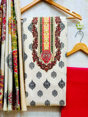 Vijaycreation Pure Cotton Printed Kurta & Churidar Material