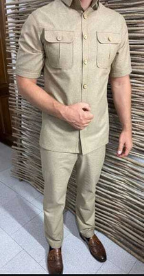Pri & Su CottLinns Polycotton Solid Safari Fabric