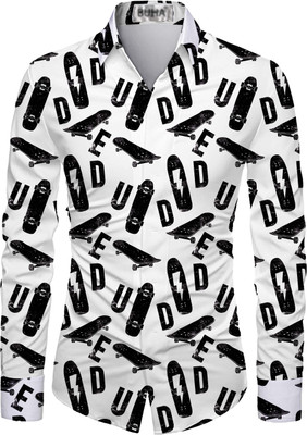 BDR ENTERPRISE Cotton Blend Printed Shirt Fabric