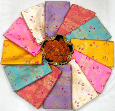 Banarasi Woven, Embroidered, Self Design Kanjivaram Pure Silk, Jacquard Saree(Multicolor)