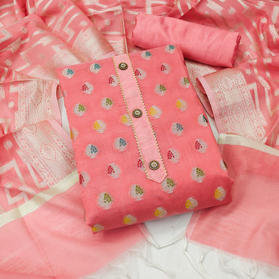 Kimisha Silk Blend Printed Salwar Suit Material