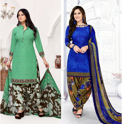 laxmi creation Crepe Printed Salwar Suit Material