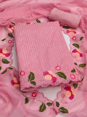 Suha Georgette Embroidered Kurta & Palazzo Material