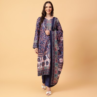 starmoda Wool Printed Salwar Suit Material