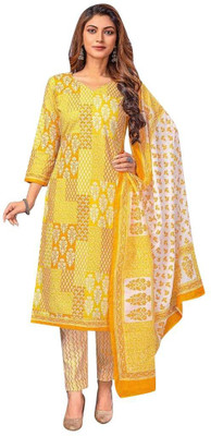 Ambarlyn Pure Cotton Printed Salwar Suit Material