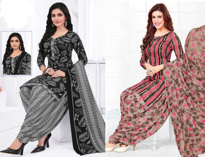 SIMPLYETHNIC Crepe Self Design Salwar Suit Material