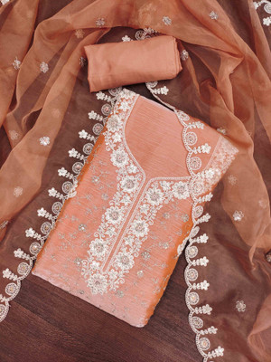 Divastri Chiffon Embroidered Salwar Suit Material