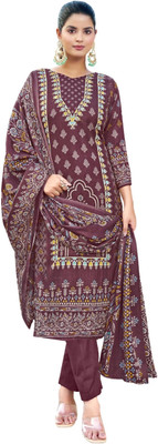 ShEmpire Wool Printed Salwar Suit Material