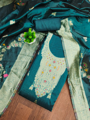 Nayanthara Trends Jacquard Embroidered Salwar Suit Material
