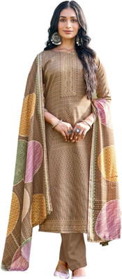 Rosniya Wool Printed Salwar Suit Material