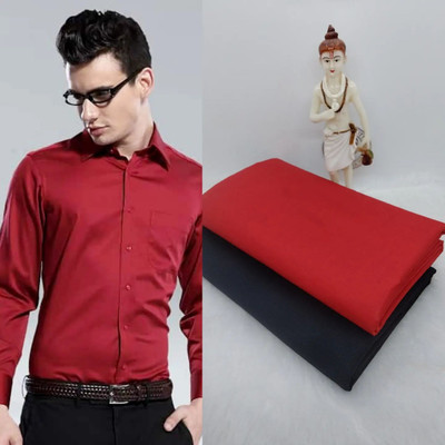 Venjberry Cotton Blend Solid Shirt & Trouser Fabric