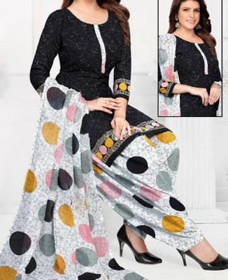 JESVI Crepe Printed Salwar Suit Material