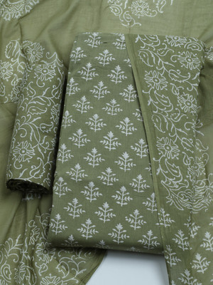 Meena Bazaar Cotton Blend Self Design Salwar Suit Material