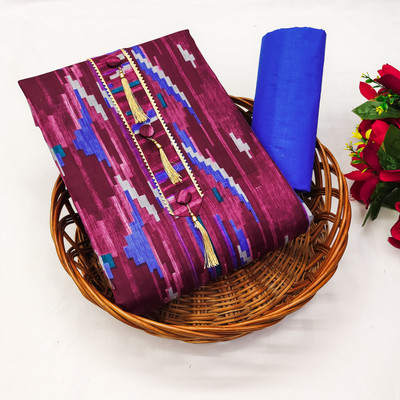 INITHI Pure Cotton Printed Salwar Suit Material
