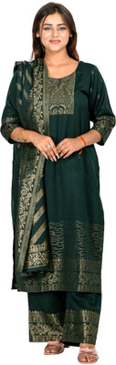 Indo Essence Wool Printed Kurta & Palazzo Material