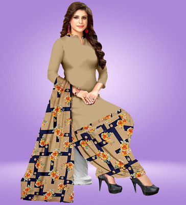 HE VAHLA Crepe Printed Salwar Suit Material