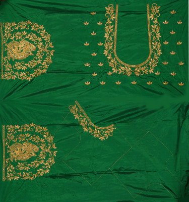 Ayush Creation Pure Silk Embroidered Blouse Material