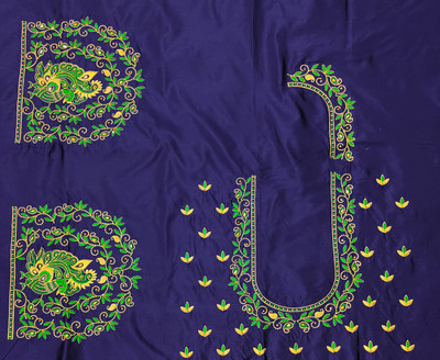 vishwambhari enterprise Art Silk Embroidered Blouse Material