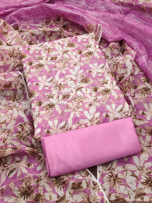 MUMAL Chanderi Printed Salwar Suit Material