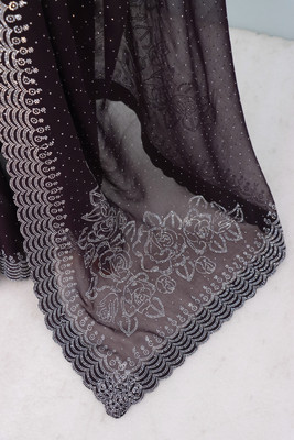 greeva enterprise Embroidered Bollywood Organza Saree(Purple)