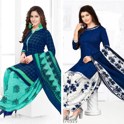 WONAYA Crepe Printed Salwar Suit Material