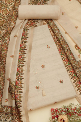 soch Tussar Silk Printed Salwar Suit Material