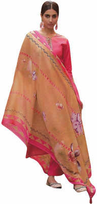 Soul Essence Pure Cotton Embroidered Salwar Suit Material