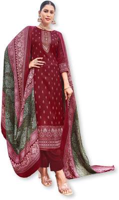 Rosaniya Wool Printed Salwar Suit Material