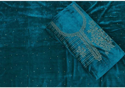 universe creation Velvet Embellished Salwar Suit Material