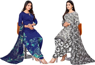 STYLEVEDA Crepe Printed Salwar Suit Material