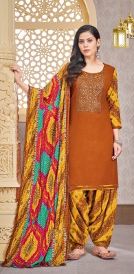 Ambar Lifestyle Viscose Rayon Embroidered, Embellished, Printed, Self Design, Chevron/Zig Zag Salwar Suit Material
