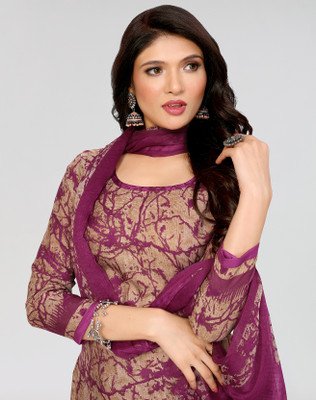 Bhavya Fashion Crepe Solid Salwar Suit Material