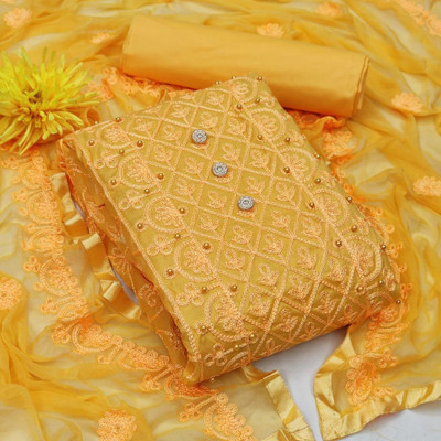 Vedanya Creation Pure Cotton Self Design Salwar Suit Material
