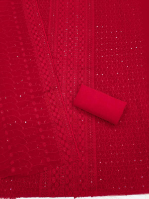HOUSEOFFCOMMON Viscose Rayon Embroidered Salwar Suit Material