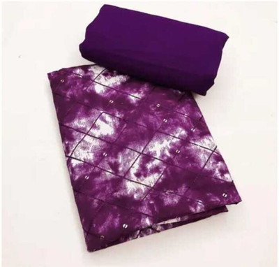 ZIKIGO Polycotton Embroidered Suit Fabric