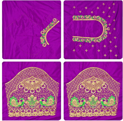 Blouseji Cotton Silk Floral Print Blouse Material