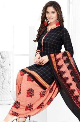 HouseOfCommon Crepe Printed Kurta & Patiyala Material
