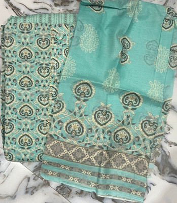 RIDDHI Cotton Blend Dyed Salwar Suit Material