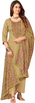 Soul Essence Wool Embroidered Salwar Suit Material