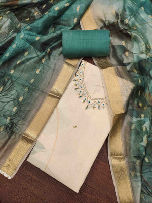 Kimisha Cotton Blend Embroidered Salwar Suit Material