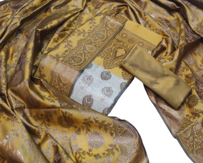 pahnawa Cotton Silk Embroidered Salwar Suit Material